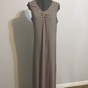 Demim & Company Black & White Striped Maxi Dress Size XS